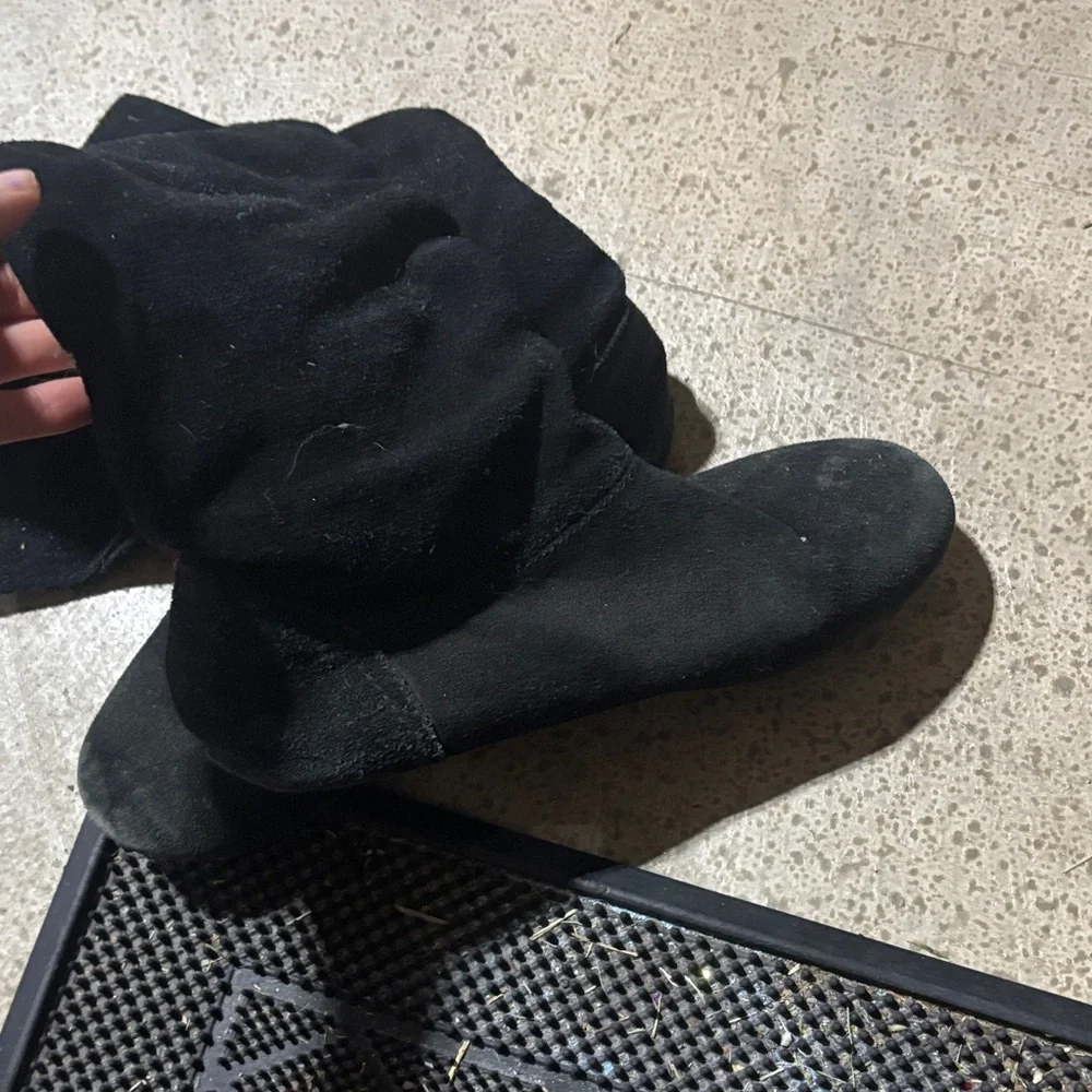 Women's Black Suede Boots